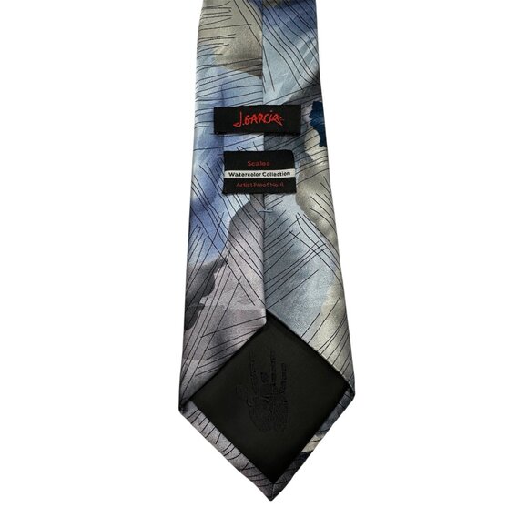 J. Garcia Mens Watercolor Collection Tie Scales Artist Proof No. 4 Blue & Gray S - Picture 3 of 7